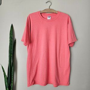 JERZEE | Heavyweight Cotton Blend Salon Pink Cotton Tee Shirt